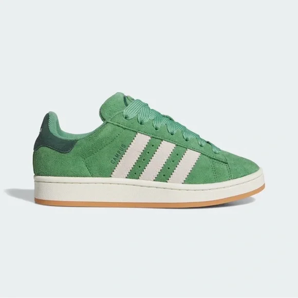 adidas Campus Suede Sneaker in Green with Cream Accents JR0104 NWT - Picture 10 of 15